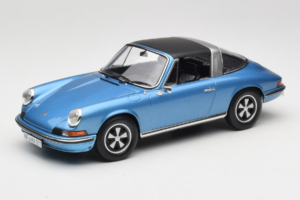 Porsche 911 S Targa Blue Metallic Norev 1:18 187646 Kov – obrázok 2 z 8