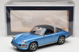 Porsche 911 S Targa Blue Metallic Norev 1:18 187646 Kov – obrázok 8 z 8