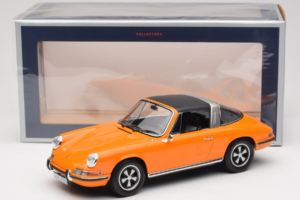 Porsche 911 T Targa Oranžový Norev 1:18 187220 Kov – obrázok 8 z 8