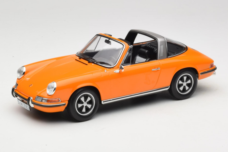 Porsche 911 T Targa Oranžový Norev 1:18 187220 Kov