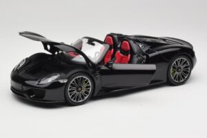 Porsche 918 Spyder Čadič Čierna Metalíza Minichamps 1:18 110062431 Kov – obrázok 2 z 8