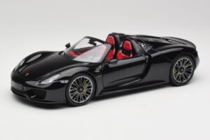 Porsche 918 Spyder Čadič Čierna Metalíza Minichamps 1:18 110062431 Kov
