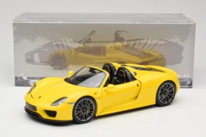 Porsche 918 Spyder Žltý Minichamps 1:18 110062434 Kov – obrázok 8 z 8