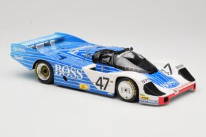 Porsche 956L #47 Hugo Boss V. Merl / H. Grohs / A. Plankenhorn 24 Hours of Le Mans 1984 Minichamps 1:18 183846947 Kov – obrázok 6 z 8