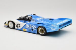 Porsche 956L #47 Hugo Boss V. Merl / H. Grohs / A. Plankenhorn 24 Hours of Le Mans 1984 Minichamps 1:18 183846947 Kov – obrázok 7 z 8