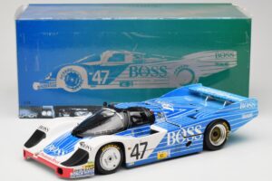 Porsche 956L #47 Hugo Boss V. Merl / H. Grohs / A. Plankenhorn 24 Hours of Le Mans 1984 Minichamps 1:18 183846947 Kov – obrázok 8 z 8