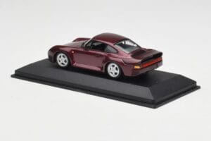 Porsche 959 Dark Red Metallic Minichamps 1:43 400062525 Kov – obrázok 3 z 4