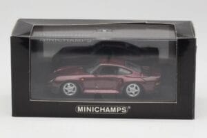 Porsche 959 Dark Red Metallic Minichamps 1:43 400062525 Kov – obrázok 4 z 4
