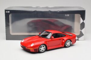Porsche 959 Guards Červený Minichamps 1:18 155066200 Kov – obrázok 6 z 6