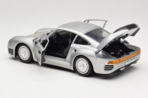 Porsche 959 Strieborný Tonka 1:18 2221 Kov – obrázok 5 z 8