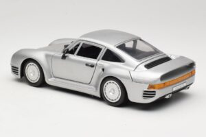 Porsche 959 Strieborný Tonka 1:18 2221 Kov – obrázok 7 z 8