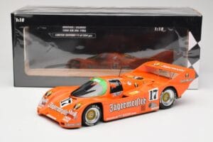 Porsche 962C #17 Jägermeister T. Boutsen / F. Jelinski 1000km Spa 1986 Minichamps 1:18 155866517 Kov – obrázok 6 z 6
