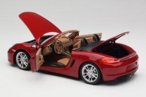 Porsche Boxster 981 S Guards Červený Minichamps 1:18 110062031 Kov – obrázok 5 z 8