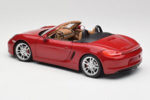 Porsche Boxster 981 S Guards Červený Minichamps 1:18 110062031 Kov – obrázok 7 z 8