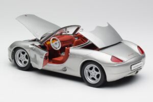 Porsche Boxster 986 Strieborný Maisto 1:18 37800-M3 Kov – obrázok 5 z 8