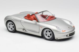 Porsche Boxster 986 Strieborný Maisto 1:18 37800-M3 Kov – obrázok 6 z 8