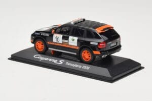 Porsche Cayenne 955 S Transsyberia #10 Čierny Oranžový 2008 Minichamps 1:43 WAP02001819 Kov – obrázok 3 z 4