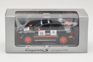 Porsche Cayenne 955 S Transsyberia #10 Čierny Oranžový 2008 Minichamps 1:43 WAP02001819 Kov – obrázok 4 z 4