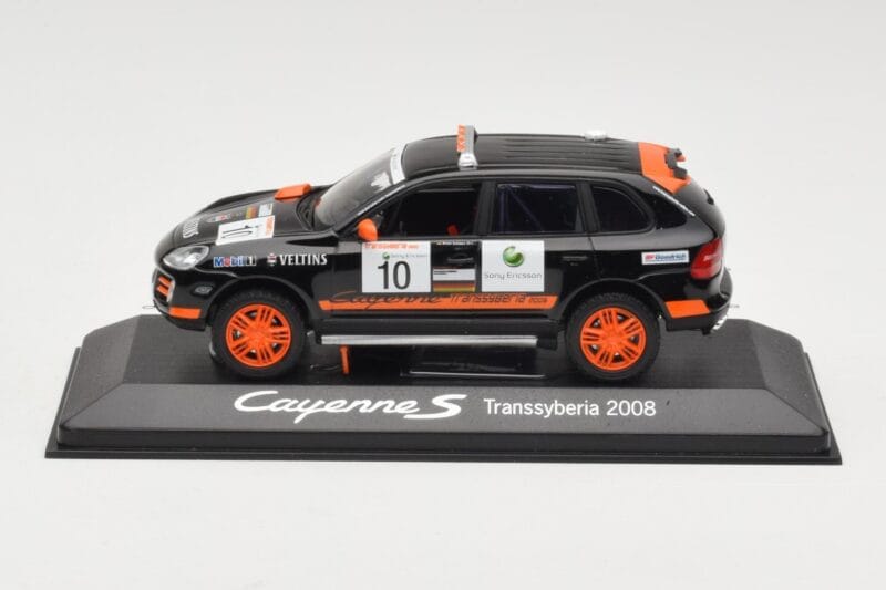 Porsche Cayenne 955 S Transsyberia #10 Čierny Oranžový 2008 Minichamps 1:43 WAP02001819 Kov