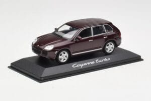 Porsche Cayenne 955 Turbo Tmavo Červený Minichamps 1:43 WAPC2000113 Kov – obrázok 2 z 4