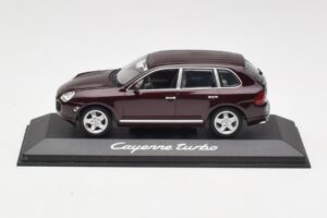 Porsche Cayenne 955 Turbo Tmavo Červený Minichamps 1:43 WAPC2000113 Kov