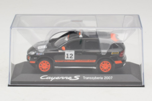 Porsche Cayenne S #12 Transsyberia 2007 Čierny Oranžový Minichamps 1:43 WAP02000918 Kov – obrázok 4 z 5