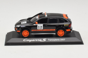 Porsche Cayenne S #12 Transsyberia 2007 Čierny Oranžový Minichamps 1:43 WAP02000918 Kov