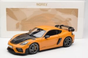 Porsche Cayman GT4 RS 982 Weissach Package Bahama Yellow Norev 1:18 187252 Kov – obrázok 8 z 8