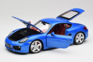 Porsche Cayman 981 S Aqua Modrá Metalíza Minichamps 1:18 110062221 Kov – obrázok 2 z 8