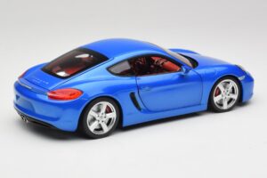 Porsche Cayman 981 S Aqua Modrá Metalíza Minichamps 1:18 110062221 Kov – obrázok 3 z 8