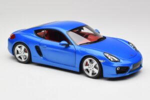 Porsche Cayman 981 S Aqua Modrá Metalíza Minichamps 1:18 110062221 Kov – obrázok 6 z 8