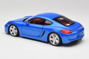 Porsche Cayman 981 S Aqua Modrá Metalíza Minichamps 1:18 110062221 Kov – obrázok 7 z 8