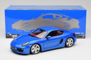 Porsche Cayman 981 S Aqua Modrá Metalíza Minichamps 1:18 110062221 Kov – obrázok 8 z 8