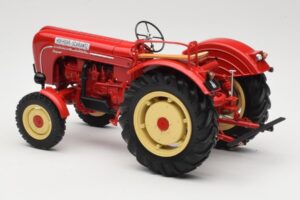 Porsche-Diesel Super Traktor Hofherr Schrantz Červený Minichamps 1:18 109183071 Kov – obrázok 7 z 8