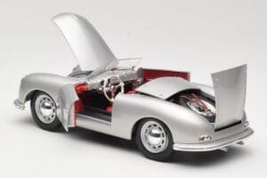 Porsche No. 1 Typ 356 Roadster Strieborný Maisto 1:18 50324 Kov – obrázok 5 z 8