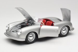 Porsche No. 1 356 Roadster Fish Strieborný Maisto 1:18 31853 Kov – obrázok 2 z 8