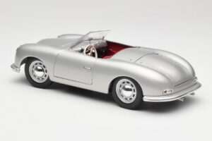 Porsche No. 1 356 Roadster Fish Strieborný Maisto 1:18 31853 Kov – obrázok 7 z 8