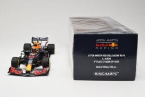 Red Bull Racing RB16 #23 A. Albon 4th Place Styrian GP 2020 Minichamps 1:18 110200223 Kov – obrázok 6 z 6