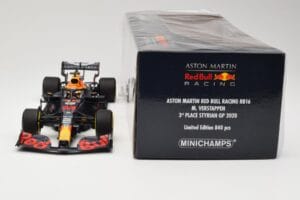 Red Bull Racing RB16 #33 M. Verstappen 3rd Place Styrian GP 2020 Minichamps 1:18 110200233 Kov – obrázok 6 z 6