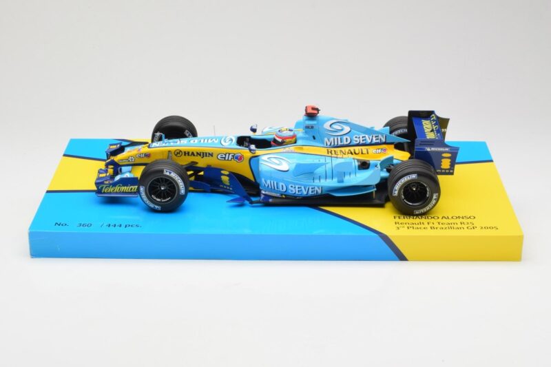 Renault R25 #5 F. Alonso 2nd Place British GP 2005 Minichamps 1:18 147051105 Kov