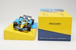 Renault R26 #1 F. Alonso F1 World Champion Brazilian GP 2006 Minichamps 1:18 147061801 Kov – obrázok 6 z 6