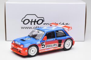 Renault R5 Maxi Turbo #5 Philips J-L. Busquet Superproduction 1987 Otto 1:18 OT1094 Živica – obrázok 6 z 6