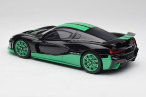 Rimac Nevera Record Monochrome Čierny GT Spirit 1:18 GT916 Živica – obrázok 5 z 6