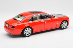 Rolls-Royce Ghost Červený & Strieborný Kyosho 1:18 008802RS Kov – obrázok 3 z 8