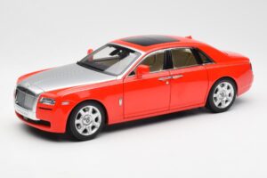 Rolls-Royce Ghost Červený & Strieborný Kyosho 1:18 008802RS Kov