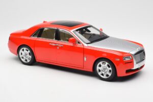 Rolls-Royce Ghost Červený & Strieborný Kyosho 1:18 008802RS Kov – obrázok 6 z 8