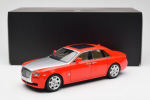 Rolls-Royce Ghost Červený & Strieborný Kyosho 1:18 008802RS Kov – obrázok 8 z 8