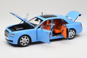 Rolls-Royce Ghost Series I Svetlomodrý Kyosho 1:18 08802LB Kov – obrázok 2 z 8