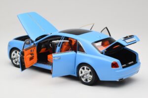 Rolls-Royce Ghost Series I Svetlomodrý Kyosho 1:18 08802LB Kov – obrázok 5 z 8