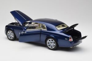 Rolls-Royce Phantom Coupe Metropolitan Modrý Kyosho 1:18 08862BLM Kov – obrázok 5 z 8